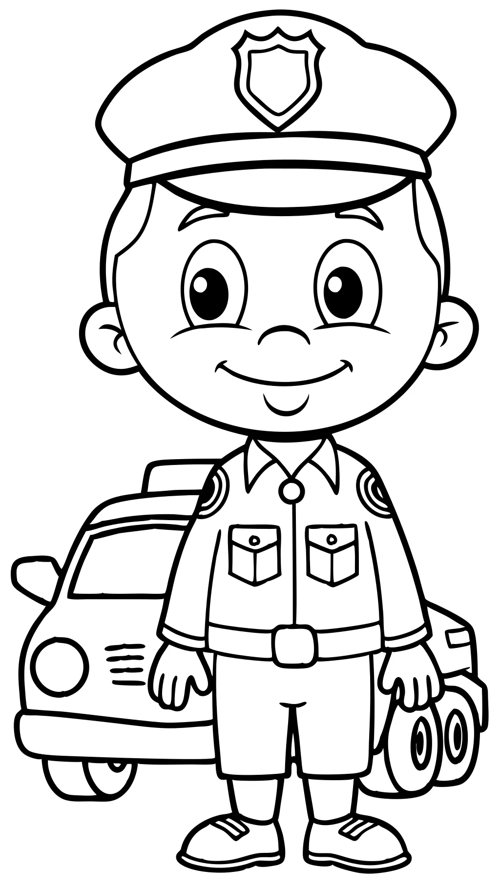 coloring pages policeman